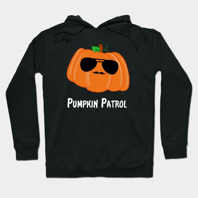 Pumpkin Patrol Funny Halloween Trick or Treat Police Hoodie by FlashMac